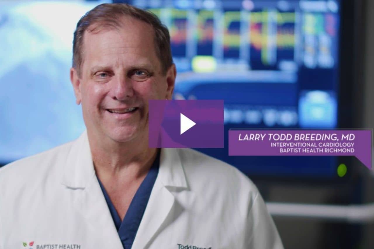 Screenshot of Larry Todd Breeding MD Interventional Cardiology Baptist Health Richmond