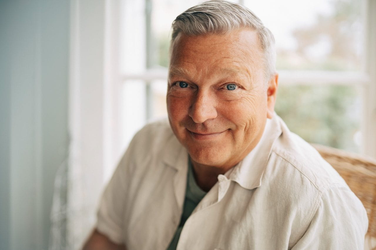 Smiling middle-aged man