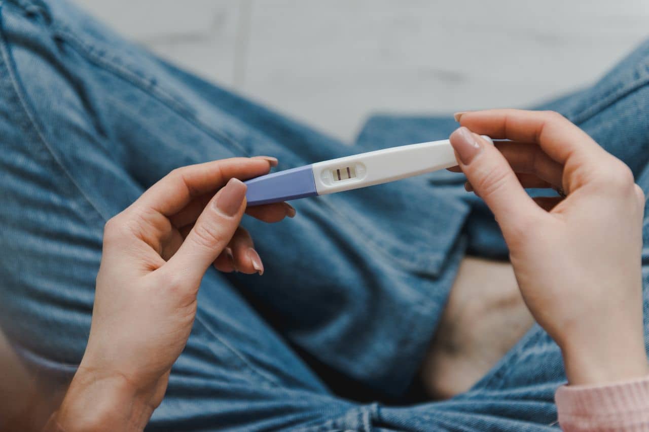 Positive pregnancy test