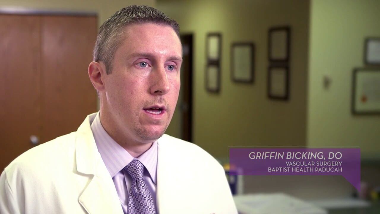 Doctor with purple tie