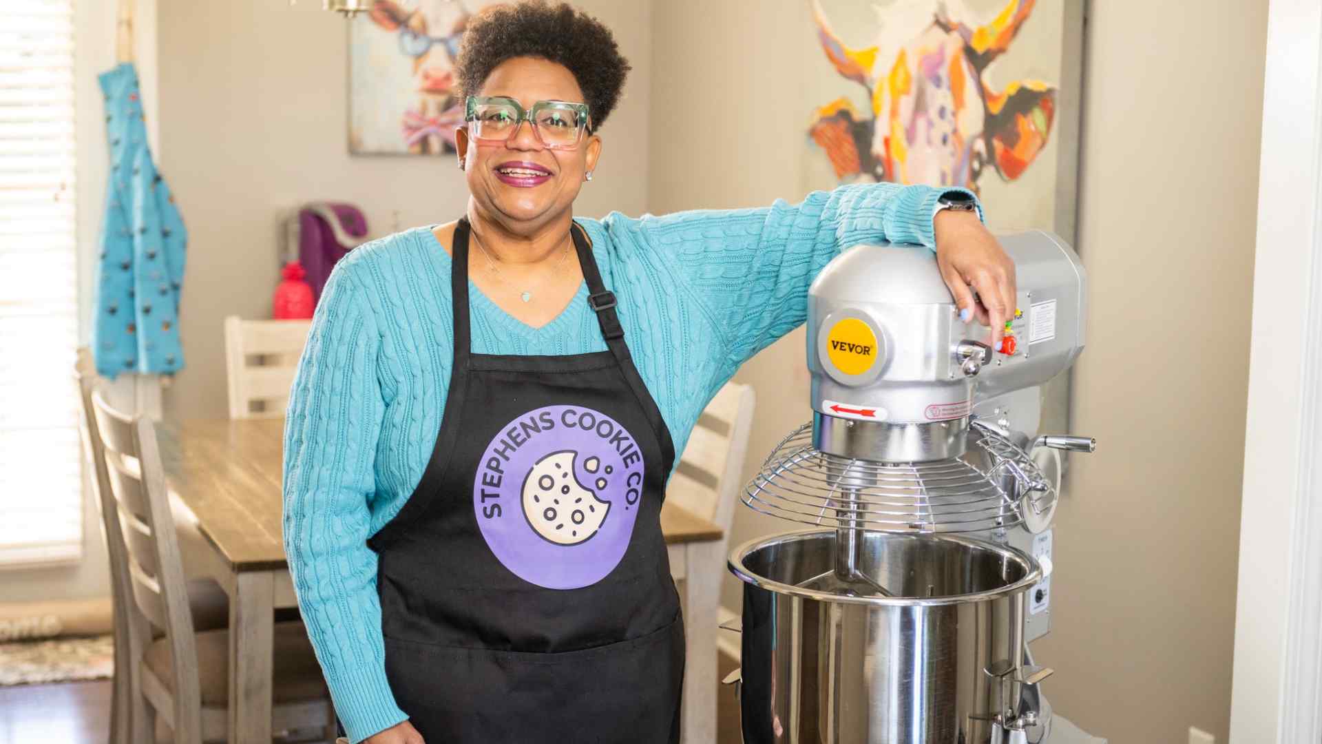 Mickey taking a photo