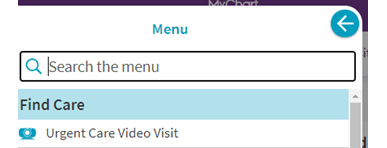 Urgent Care video visit